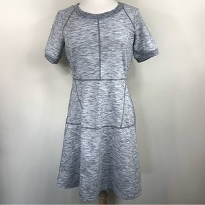 ATHLETA | En Route Ponte Heather Gray Casual A Line Dress